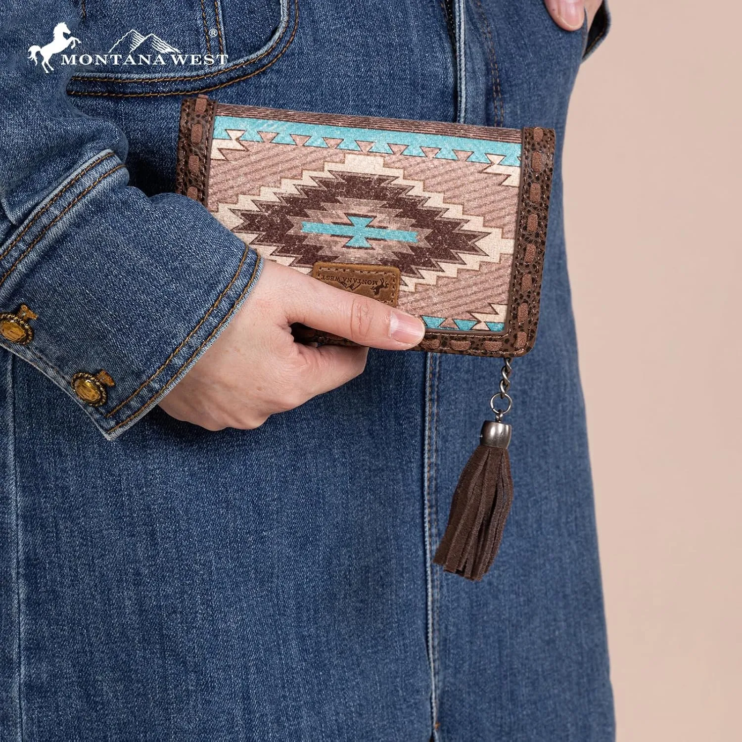 Montana West Aztec Womens Card Holder Wallet Western Wallet Clutch Purse for Women Ladies