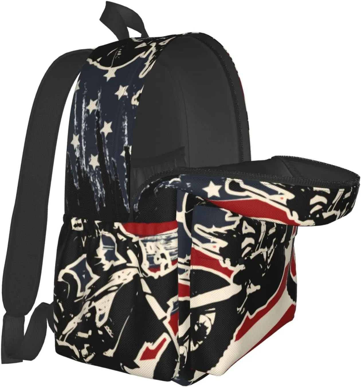 Motocross Dirt Bike American Flag Unisex Backpacks 15in Laptop Backpack Multipurpose Double Shoulder Bag For Men Women Gifts
