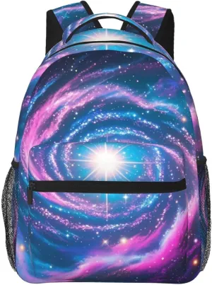 Mysterious Galactic Nebula Adult Backpacks 15 Inch Laptop Backpack Travel Bag for Men Women Gifts