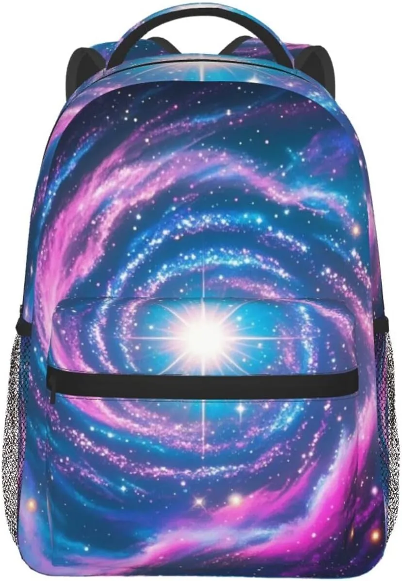 Mysterious Galactic Nebula Adult Backpacks 15 Inch Laptop Backpack Travel Bag for Men Women Gifts