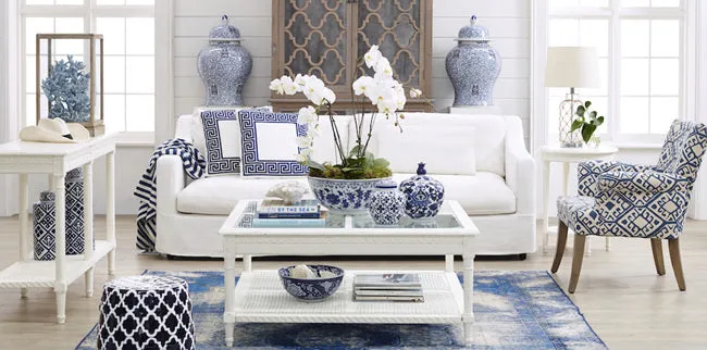 Nantucket coffee table white