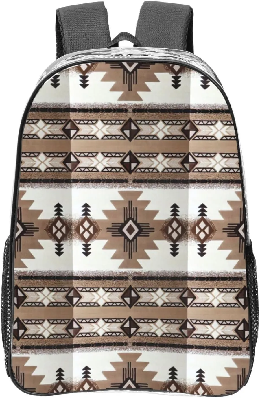 Native American Print Large Clear PVC Backpack Men Women Suitable Bag Stadium Event Outdoor Sport Travel