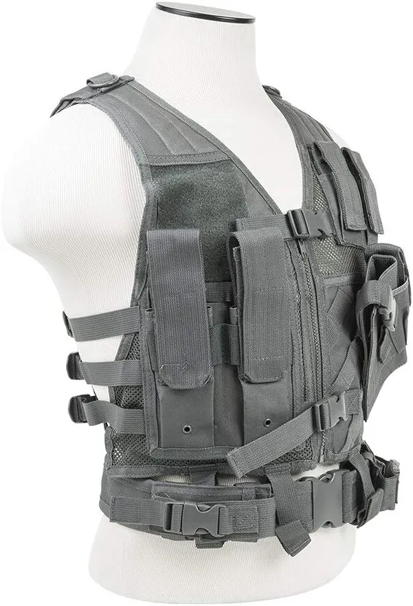NC Star Children's Tactical Vest Urban Gray Large-2X