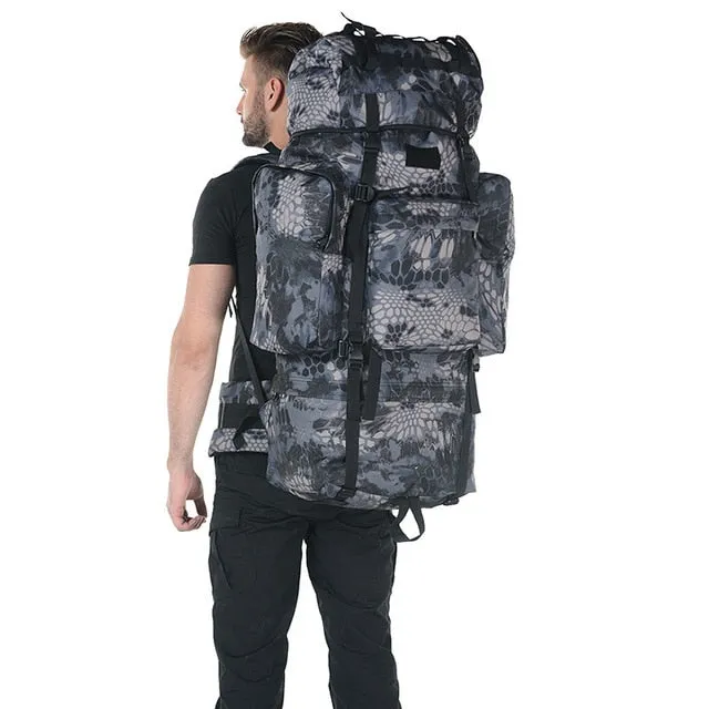 New 100L Outdoor Bag Camouflage Military Backpack Tactical Bags Waterproof Mulitifunctional Luggage Hiking Travel Big Duffel Bag