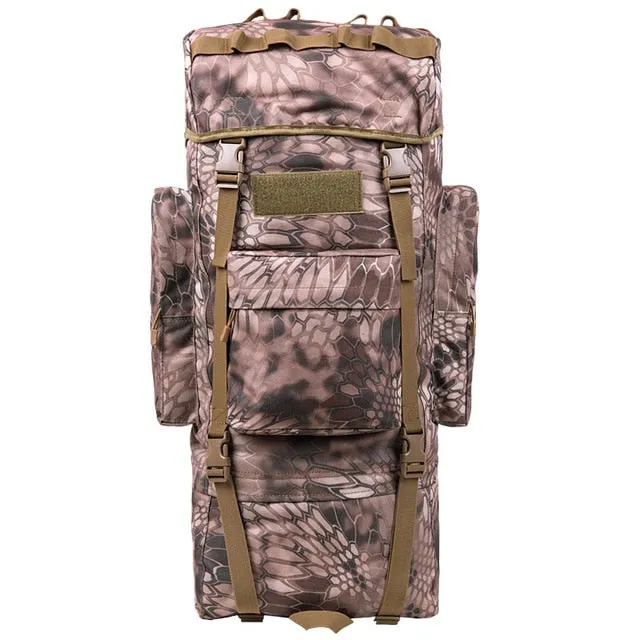 New 100L Outdoor Bag Camouflage Military Backpack Tactical Bags Waterproof Mulitifunctional Luggage Hiking Travel Big Duffel Bag