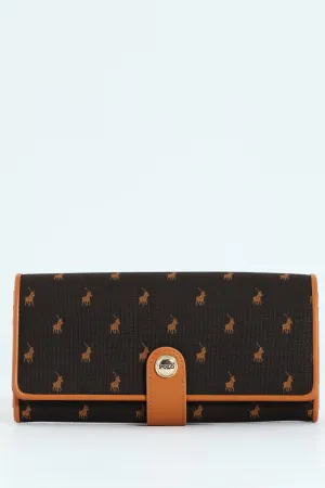 New Iconic Clutch Purse - Brown