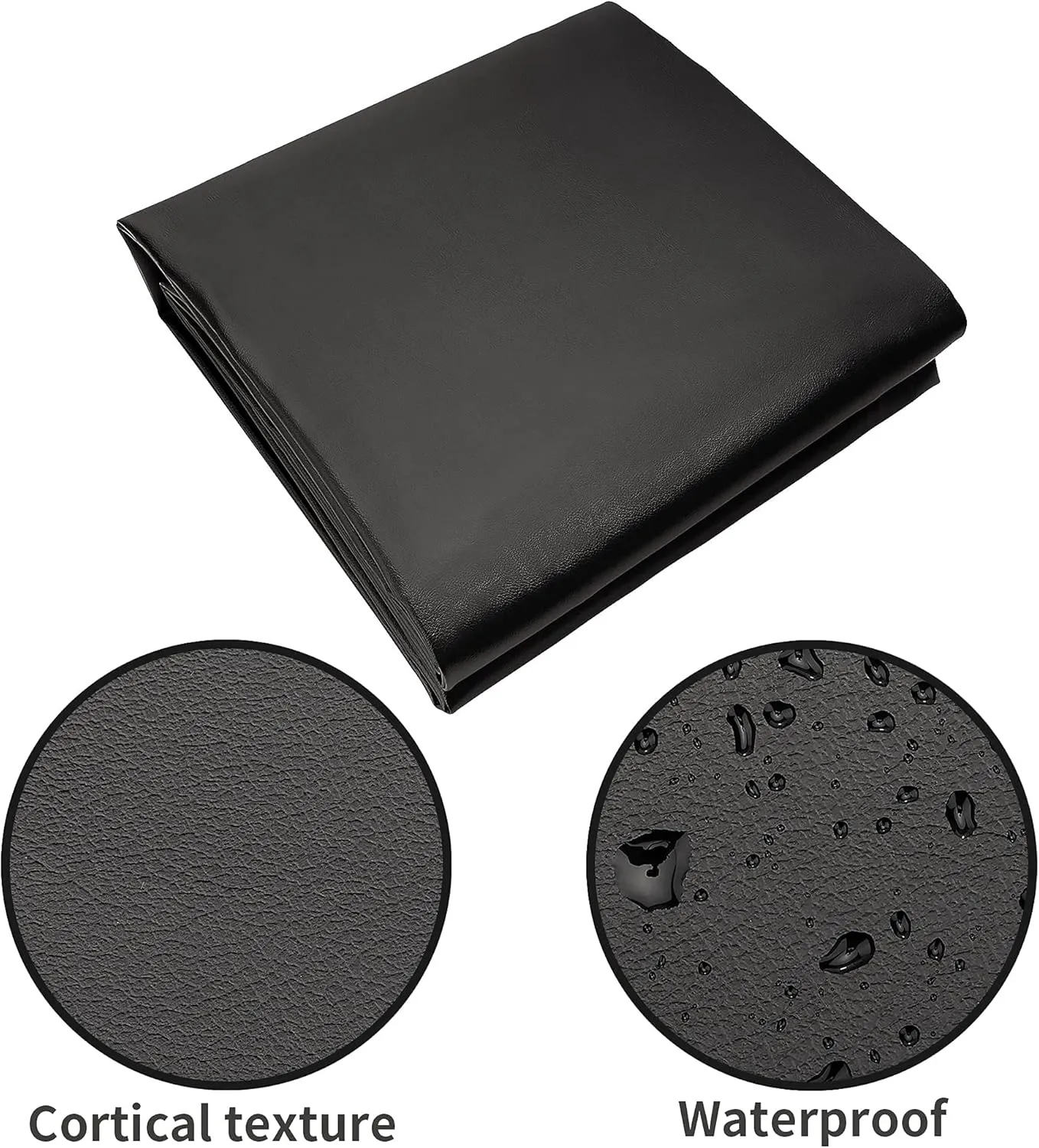 NEXCOVER Leatherette Billiard Pool Table Cover | 9 Foot Billiard Covers | Heavy Duty & Tearproof Pool Table Covers for Pool Table | Waterproof Table Protector | Black Color.