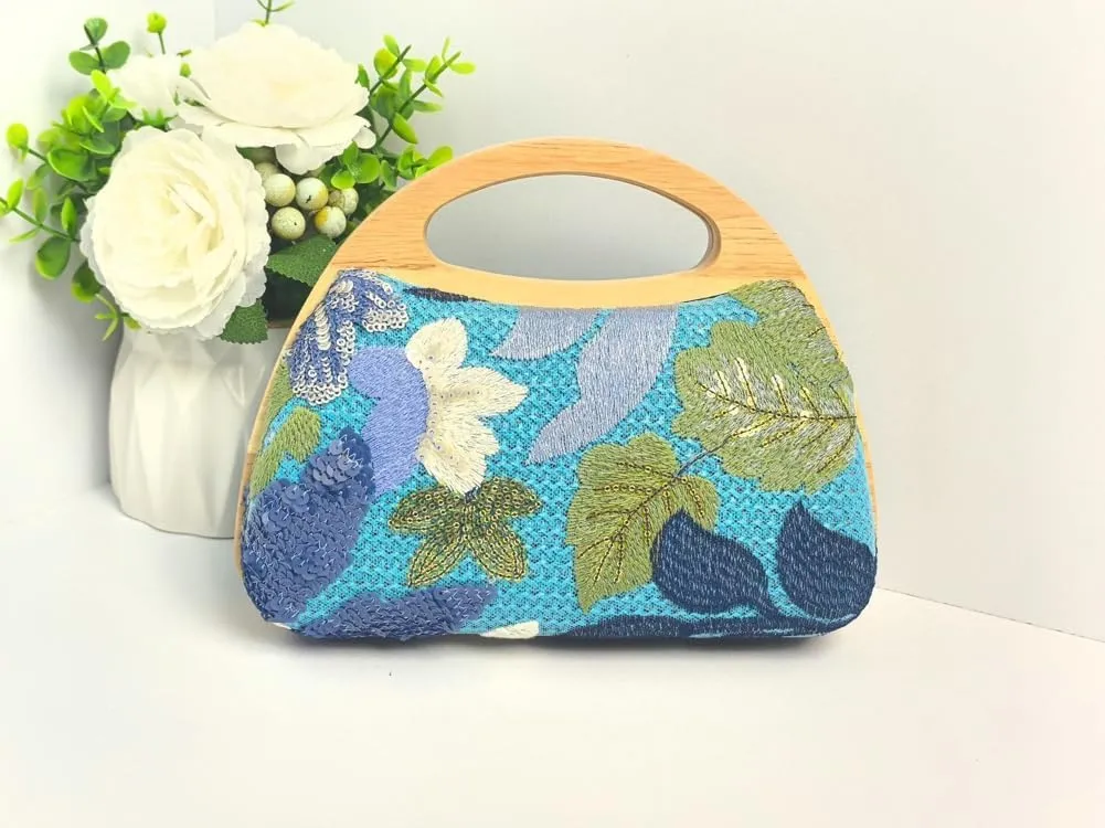Niction Evening Bag Clutch Purses for Women Embroidery Shoulder Bags Party Handbag Crossbody Purse with Gold Chain