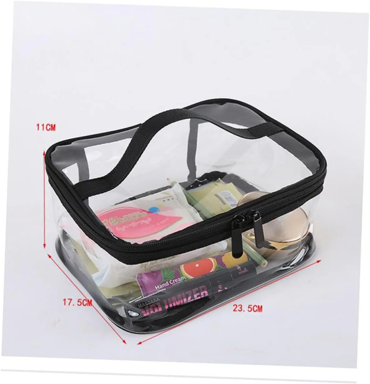 NOLITOY 4pcs Lightweight Pvc Travel Toiletry Bag Hooks Waterproof Easy to Clean Favorable for Cosmetics Organizer Go