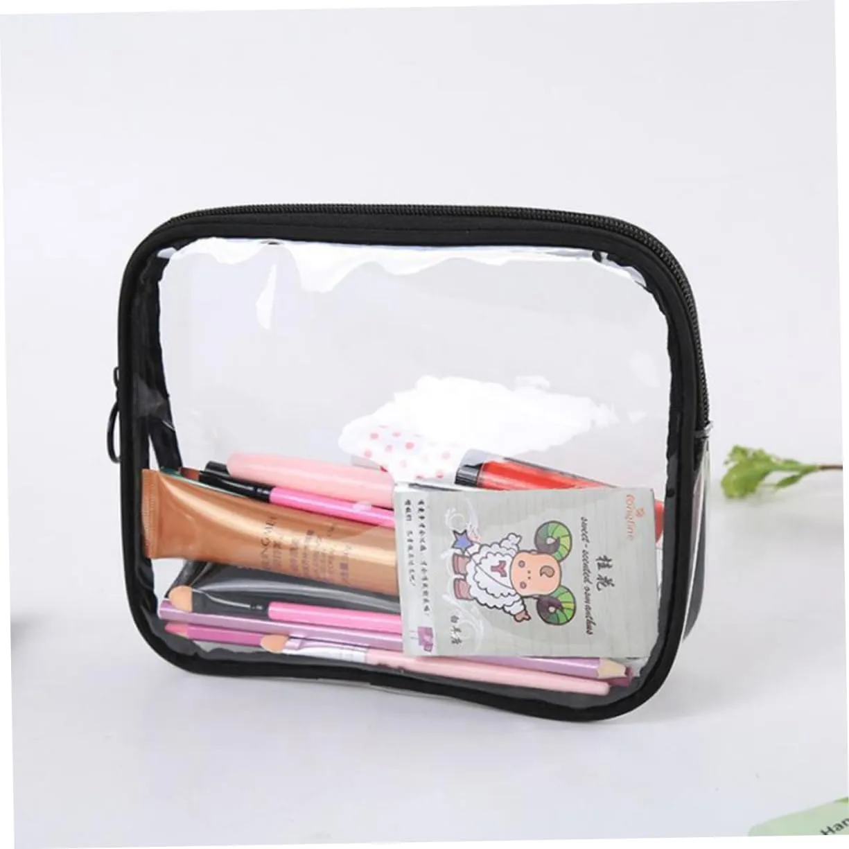 NOLITOY 4pcs Lightweight Pvc Travel Toiletry Bag Hooks Waterproof Easy to Clean Favorable for Cosmetics Organizer Go