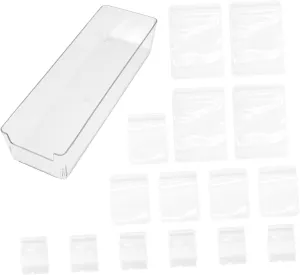 OHPHCALL 61-piece Jewelry Storage Bags Set Small Jewelry Travel Pouches with Box Self-seal Waterproof Strongly Resistant