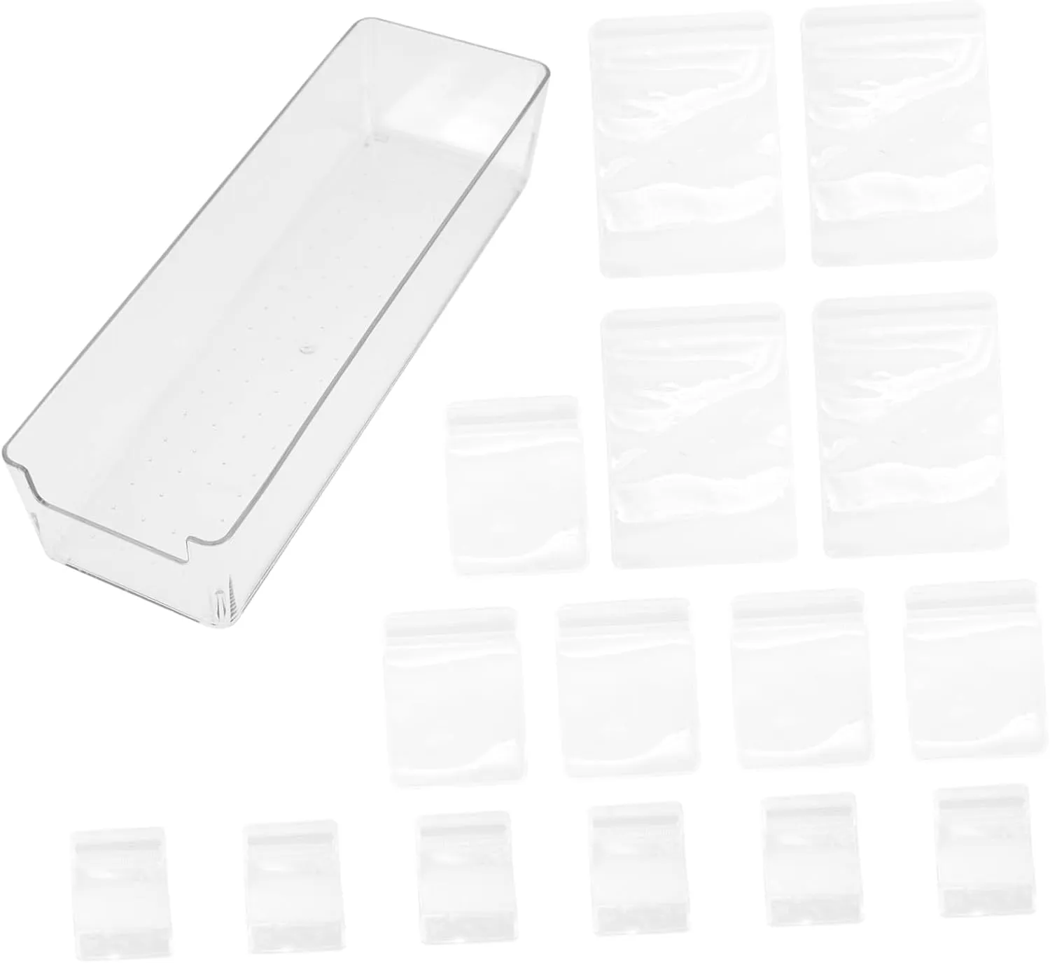 OHPHCALL 61-piece Jewelry Storage Bags Set Small Jewelry Travel Pouches with Box Self-seal Waterproof Strongly Resistant