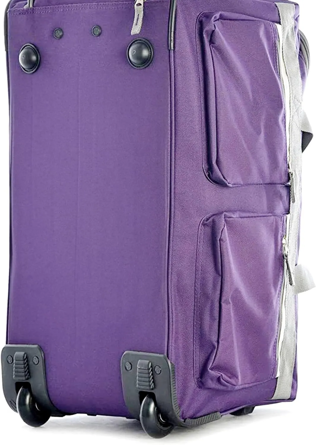 Olympia U.S.A. 33 inch Jumbo Size 8 Pockets Wheeled Rolling Duffel Bag Water Resistant Luggage Lightweight Travel Suitcase with Retractable Handle