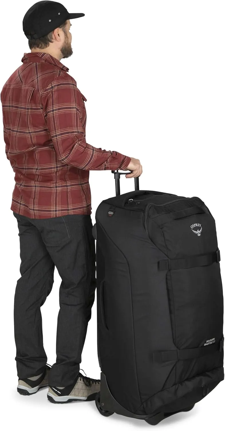 Osprey Sojourn Shuttle 36"/130L Wheeled Duffel Luggage, Koseret Green