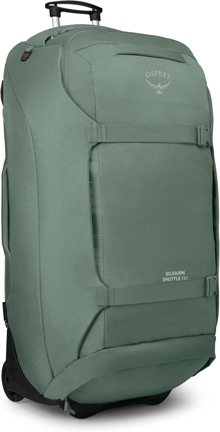 Osprey Sojourn Shuttle 36"/130L Wheeled Duffel Luggage, Koseret Green