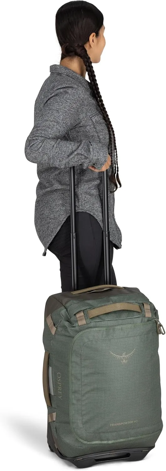 Osprey Transporter 40L Wheeled Travel Duffel Bag, Blue Flame/Nocturnal Blue