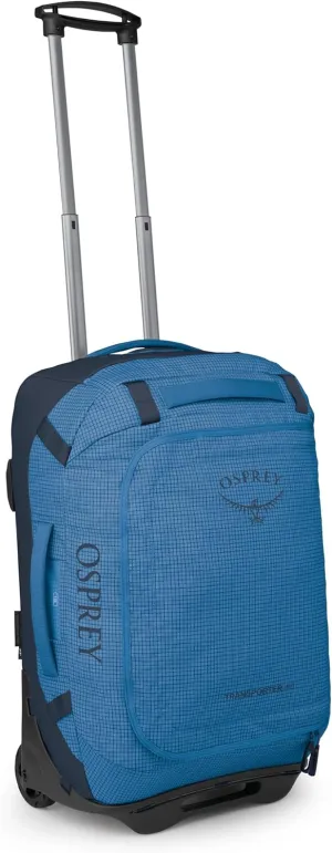 Osprey Transporter 40L Wheeled Travel Duffel Bag, Blue Flame/Nocturnal Blue