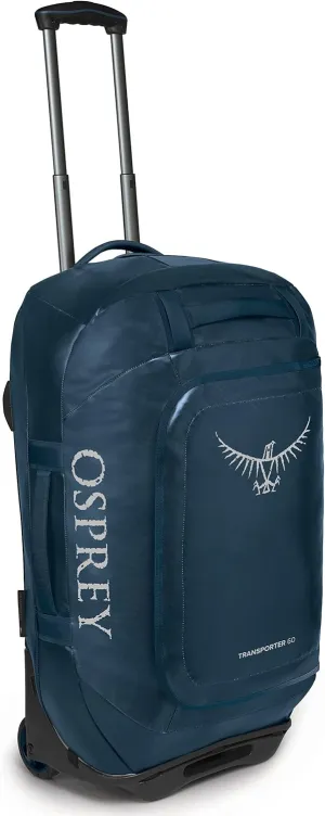 Osprey Transporter 60L Wheeled Travel Duffel Bag, Venturi Blue