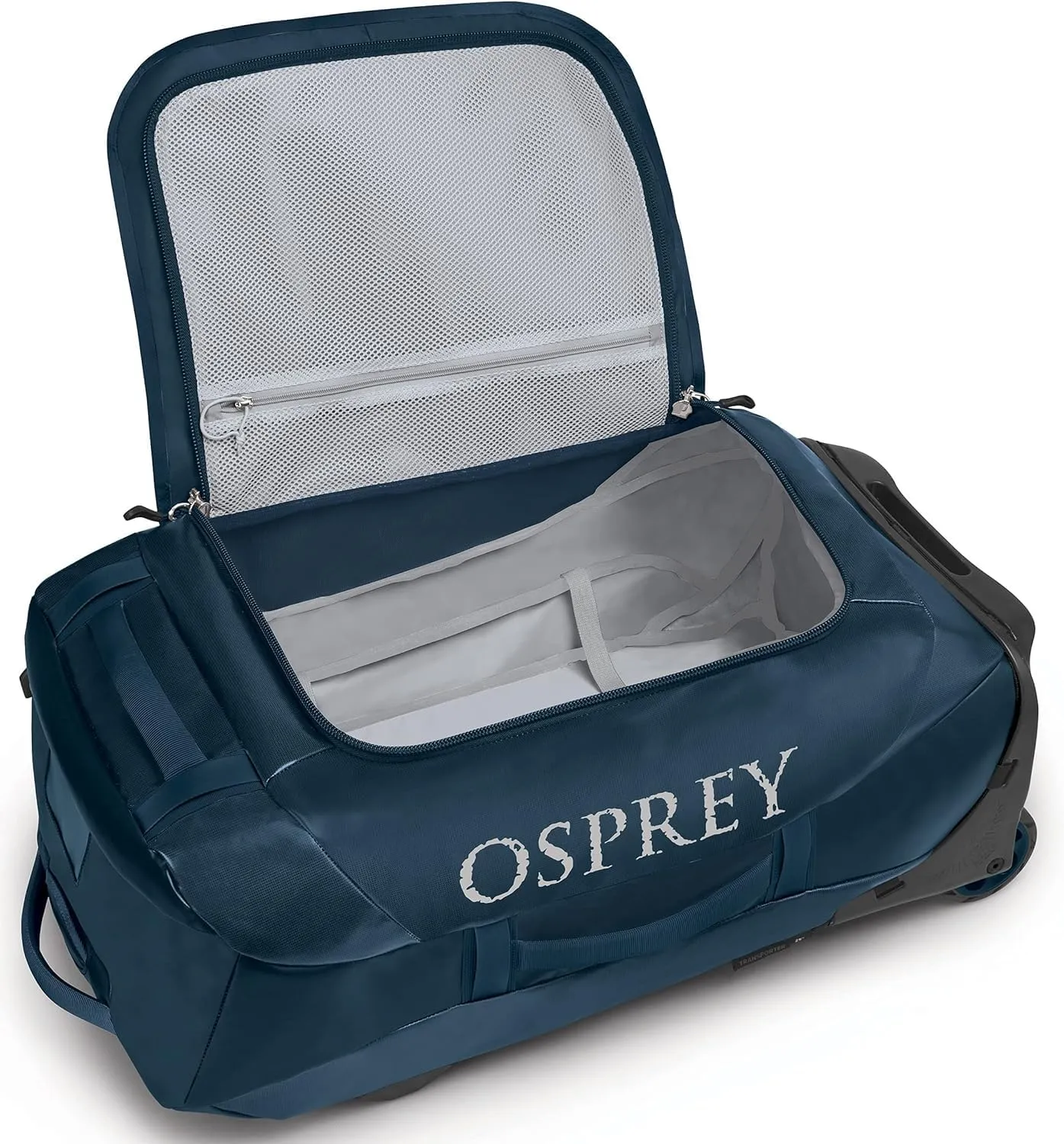 Osprey Transporter 60L Wheeled Travel Duffel Bag, Venturi Blue