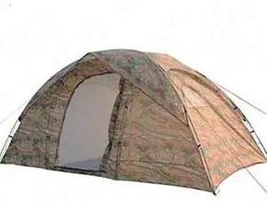 Outdoor Oversized Tent Two Rooms One Hall 4-6 People Camping Wigwam Rainproof UV Protection (Color : Green)