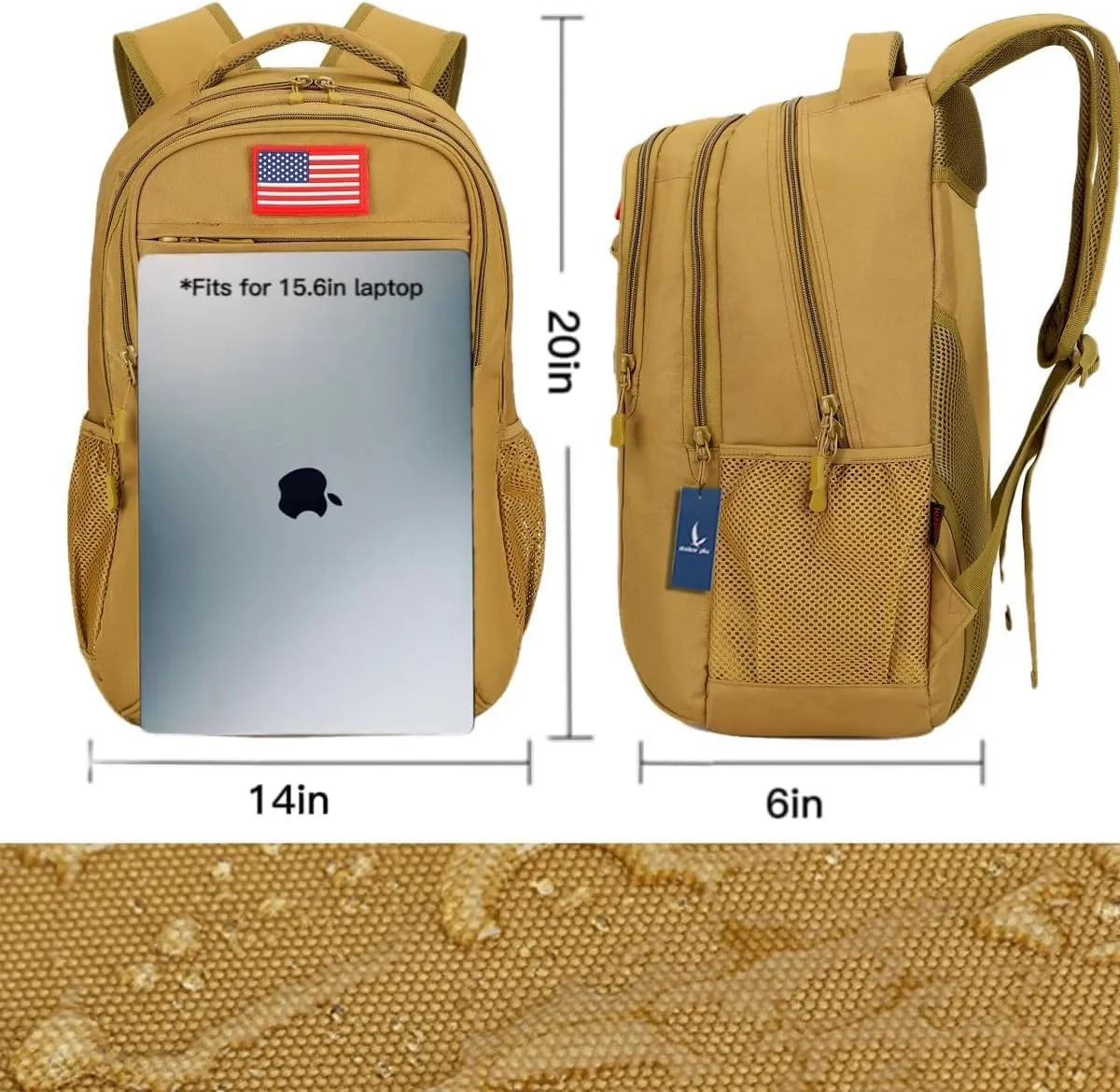 outdoor plus Camo Backpack,Military Boys Backpacks for School,Army Bookbag with USB Charging Port,30l/40L