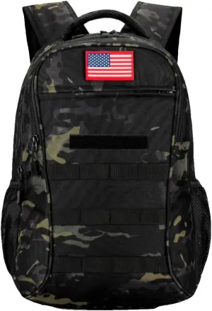 outdoor plus Camo Backpack,Military Boys Backpacks for School,Army Bookbag with USB Charging Port,30l/40L
