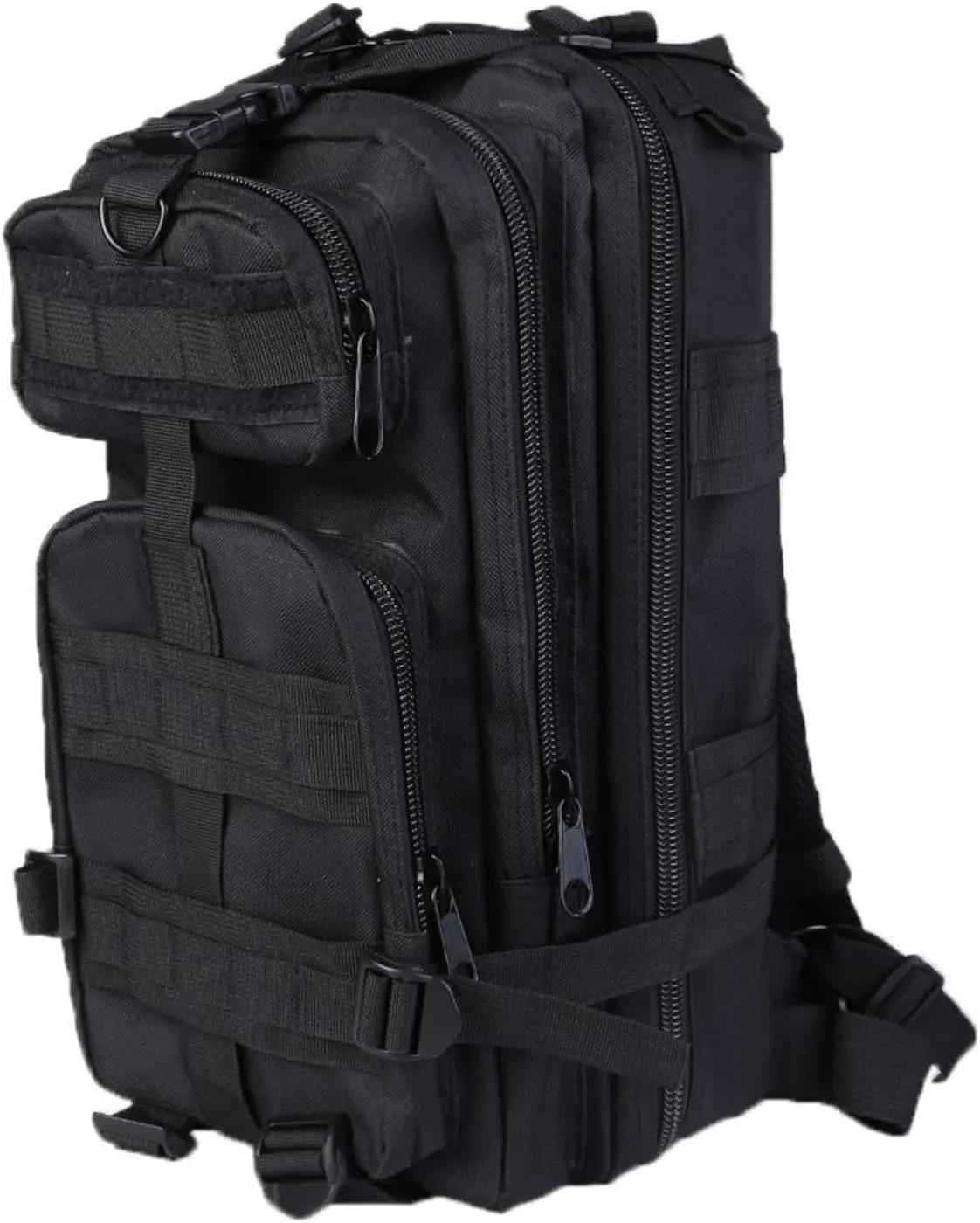 Outdoor Tactical Backpack Military Rucksacks for Camping Hiking and Trekking Waterproof 30L(Black)