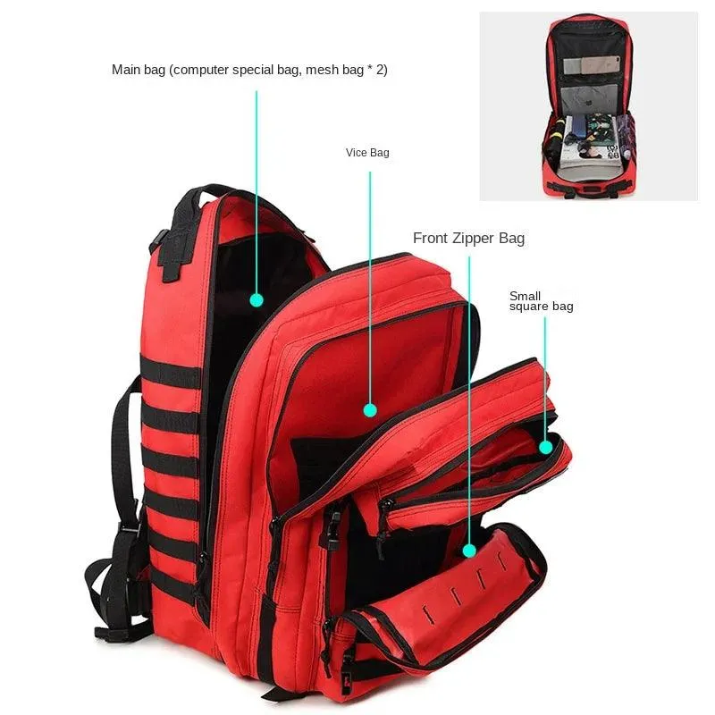 Outdoor Tactical Backpack - Ultimate Sports, Travel, Hiking, and Mountaineering Gear (45L)