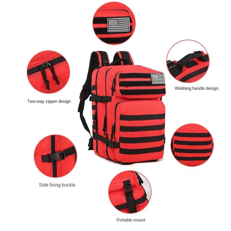Outdoor Tactical Backpack - Ultimate Sports, Travel, Hiking, and Mountaineering Gear (45L)