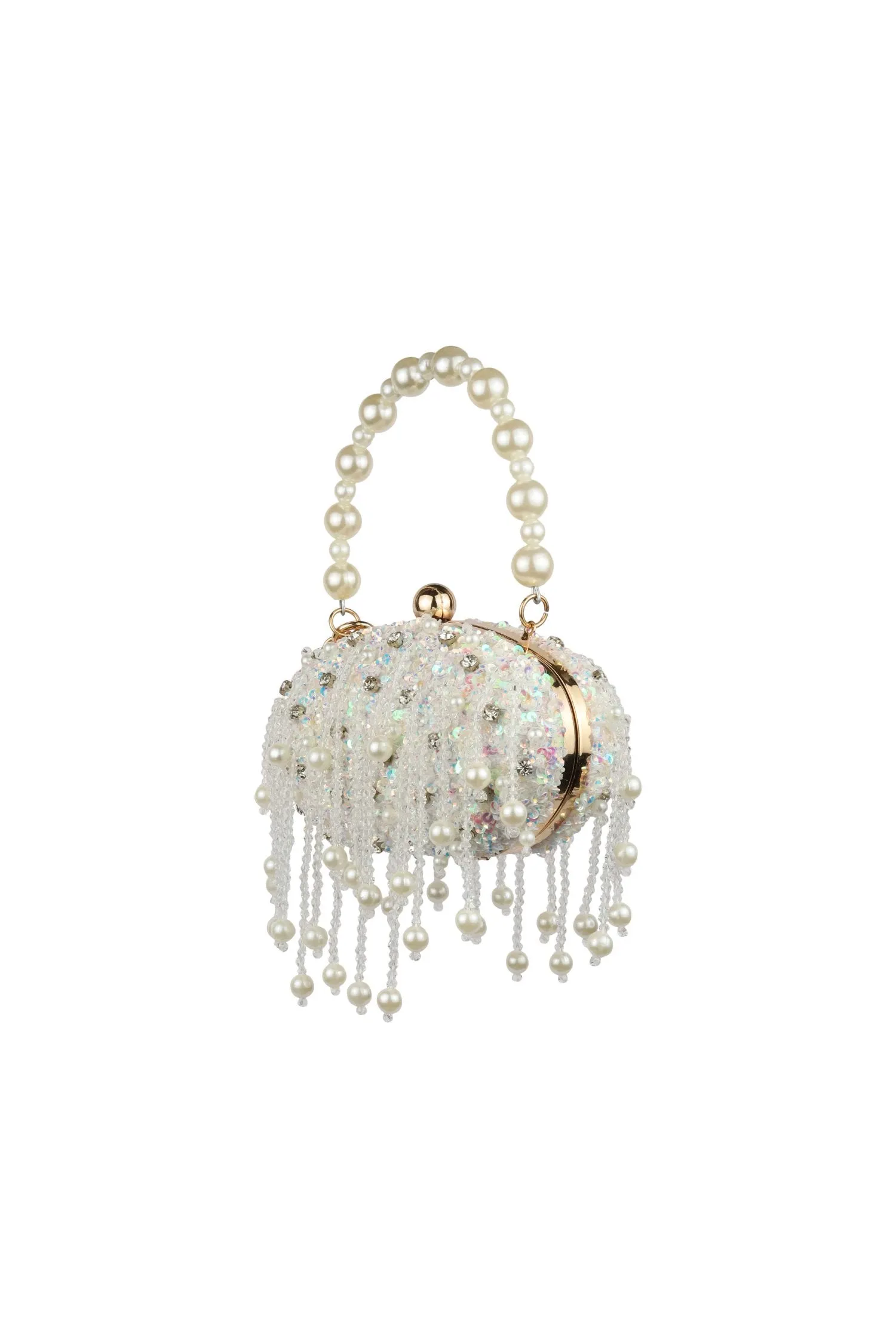 Oval White Bag