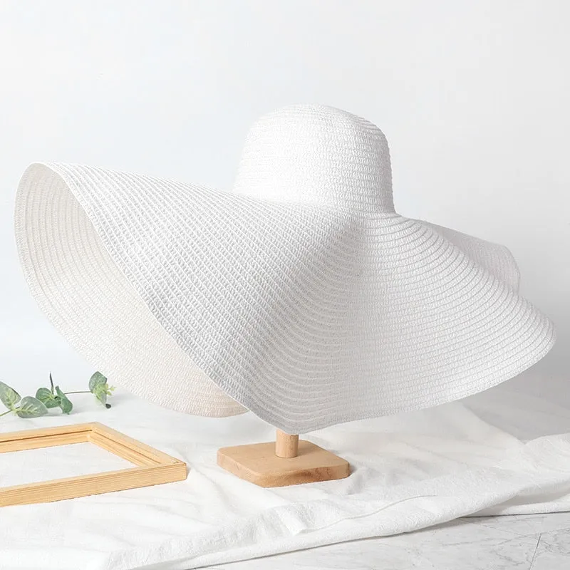 Oversized Wide Brim Beach Straw Hat