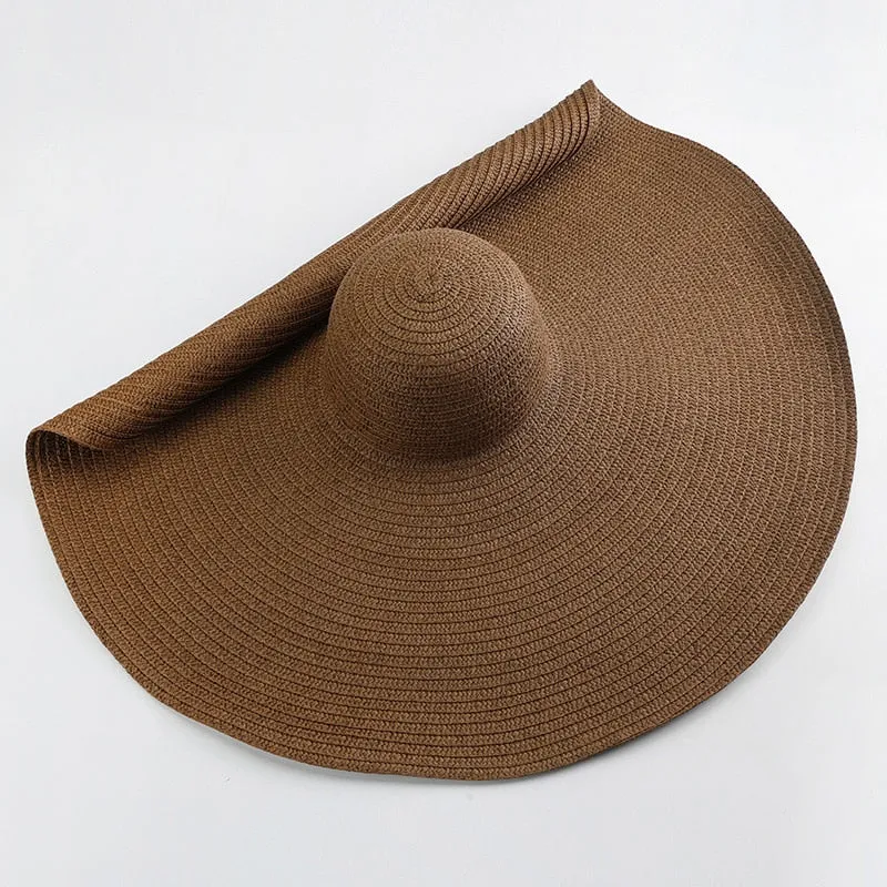 Oversized Wide Brim Beach Straw Hat