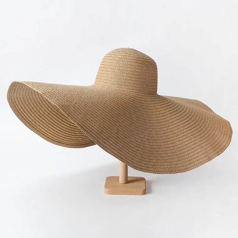 Oversized Wide Brim Beach Straw Hat