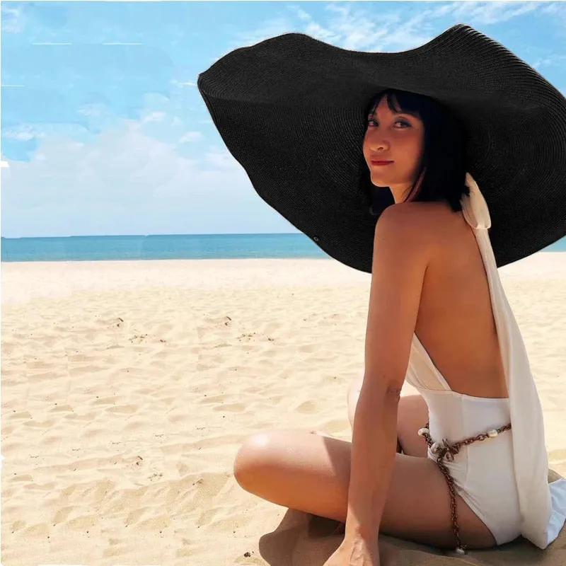 Oversized Wide Brim Beach Straw Hat