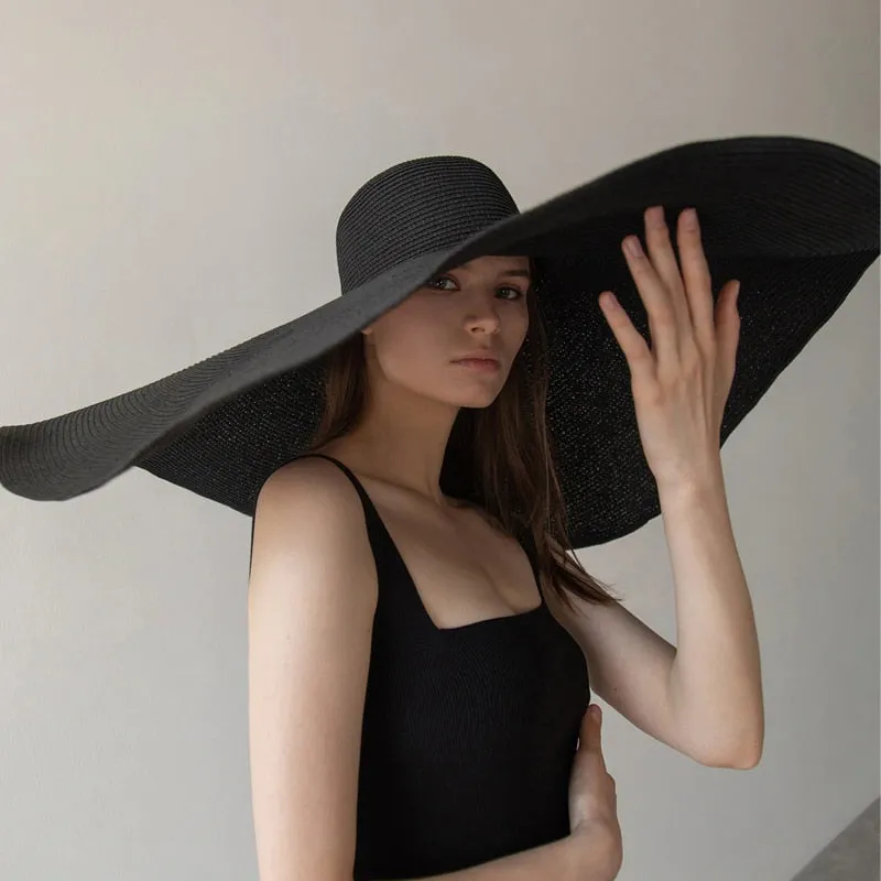 Oversized Wide Brim Beach Straw Hat