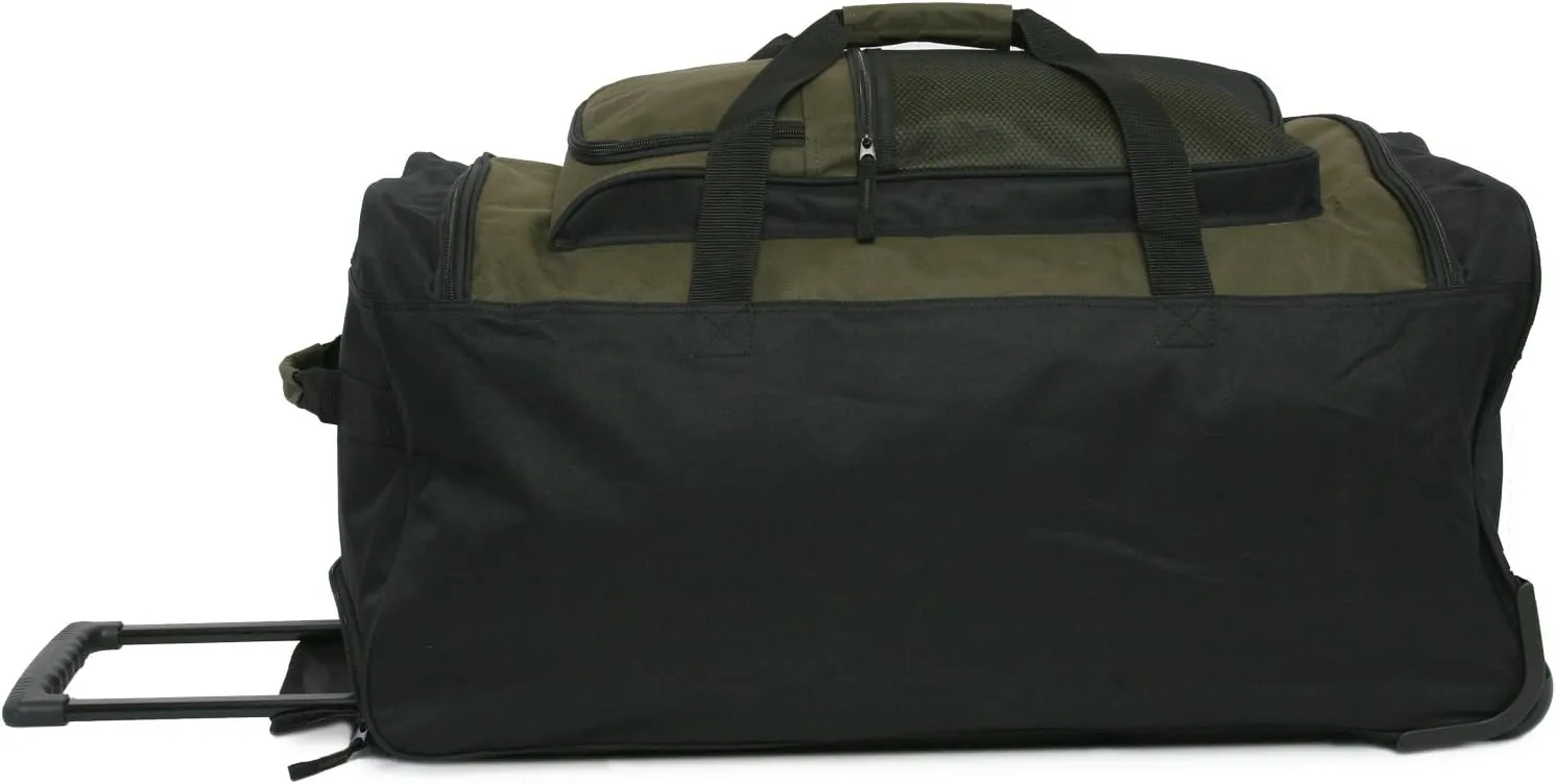 Pacific Coast Signature 30" Large Rolling Duffel Bag, Olive, One Size