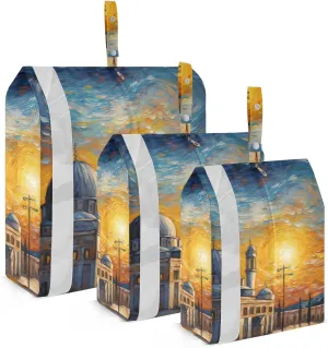 Packing Travel Organizer Palace at Sunset 3 Piece Zipper Bag Set