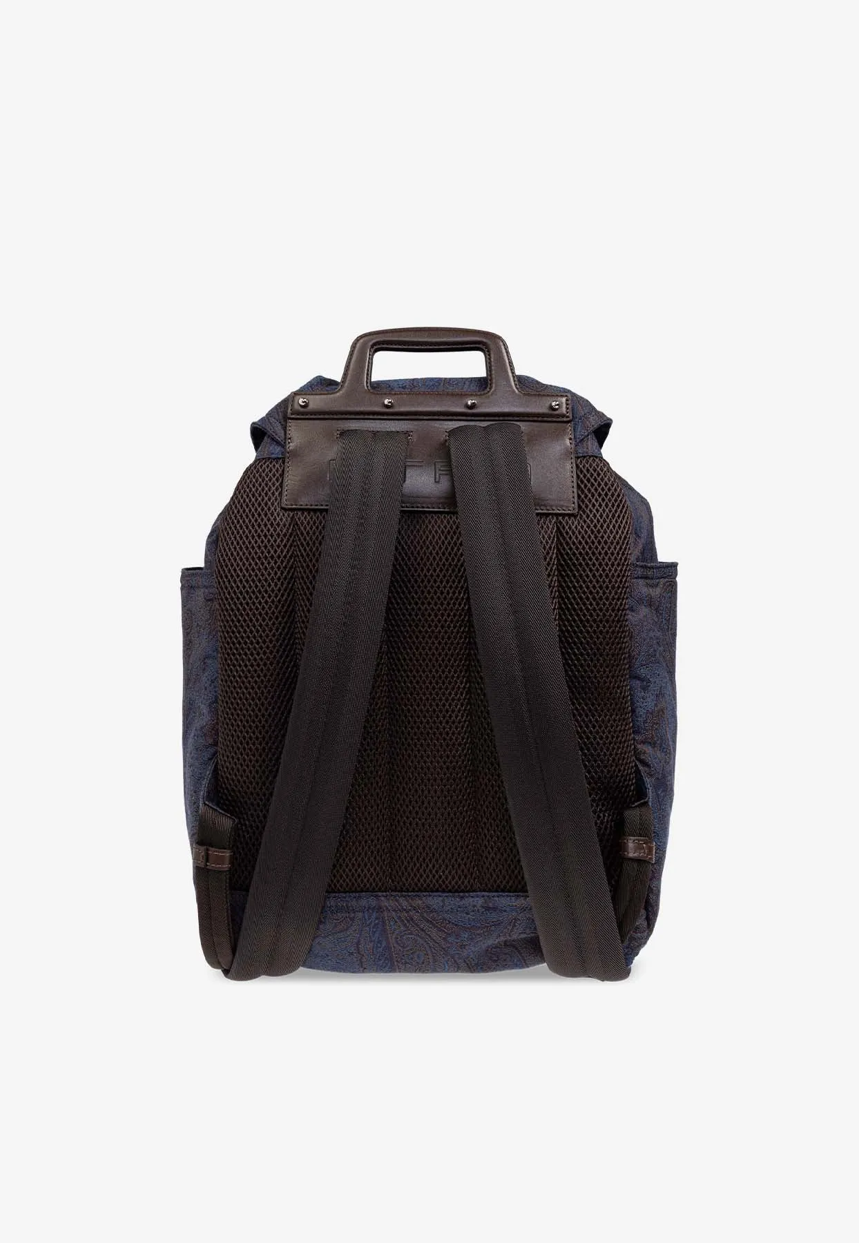 Paisley Motif Canvas Backpack