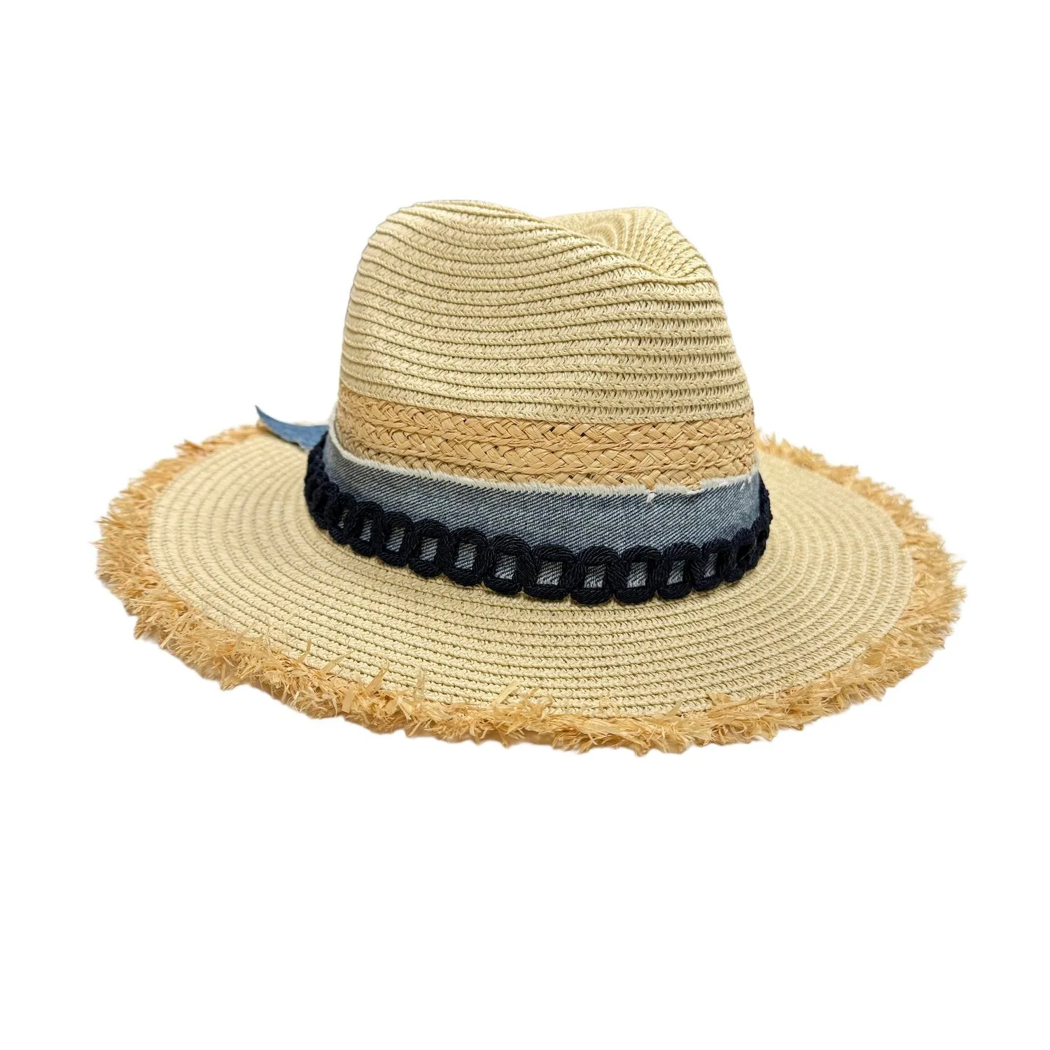Palm Beach Frayed Straw Hat