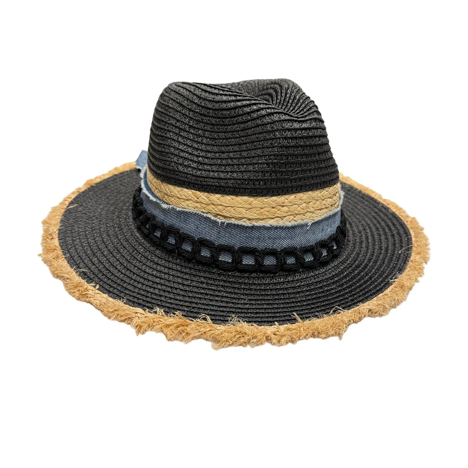 Palm Beach Frayed Straw Hat