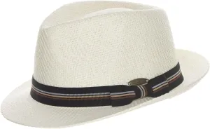 Panama Jack Matte Toyo Bow Band Fedora Hat