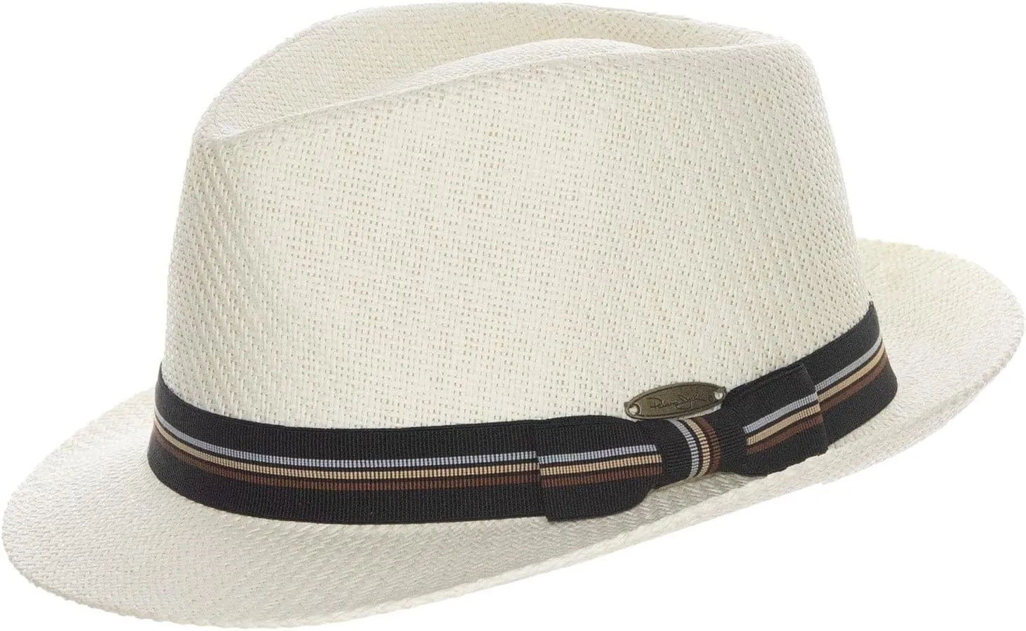 Panama Jack Matte Toyo Bow Band Fedora Hat