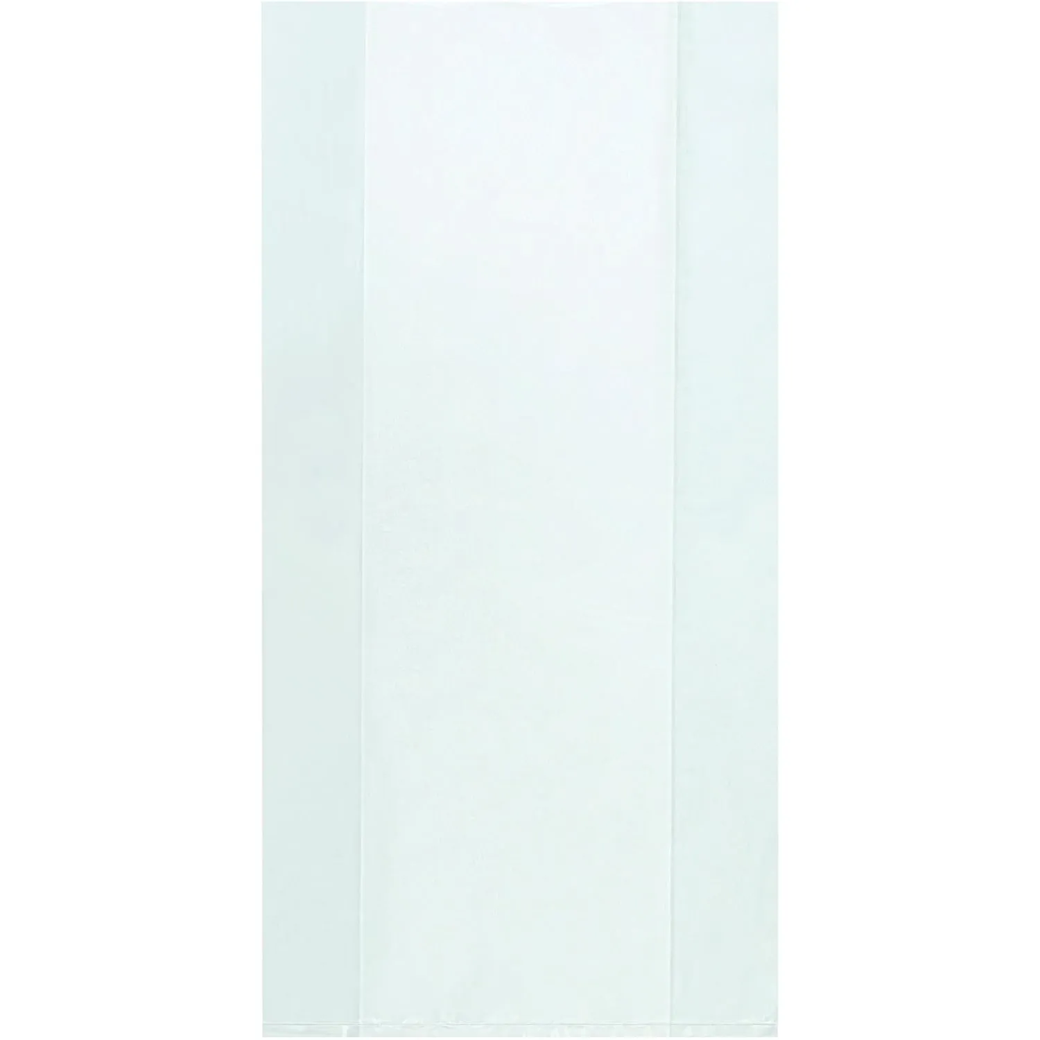 Partners Brand PPB1345 Gusseted Poly Bags, 1 mil, 4" x 2" x 8", Clear (Pack of 1000)