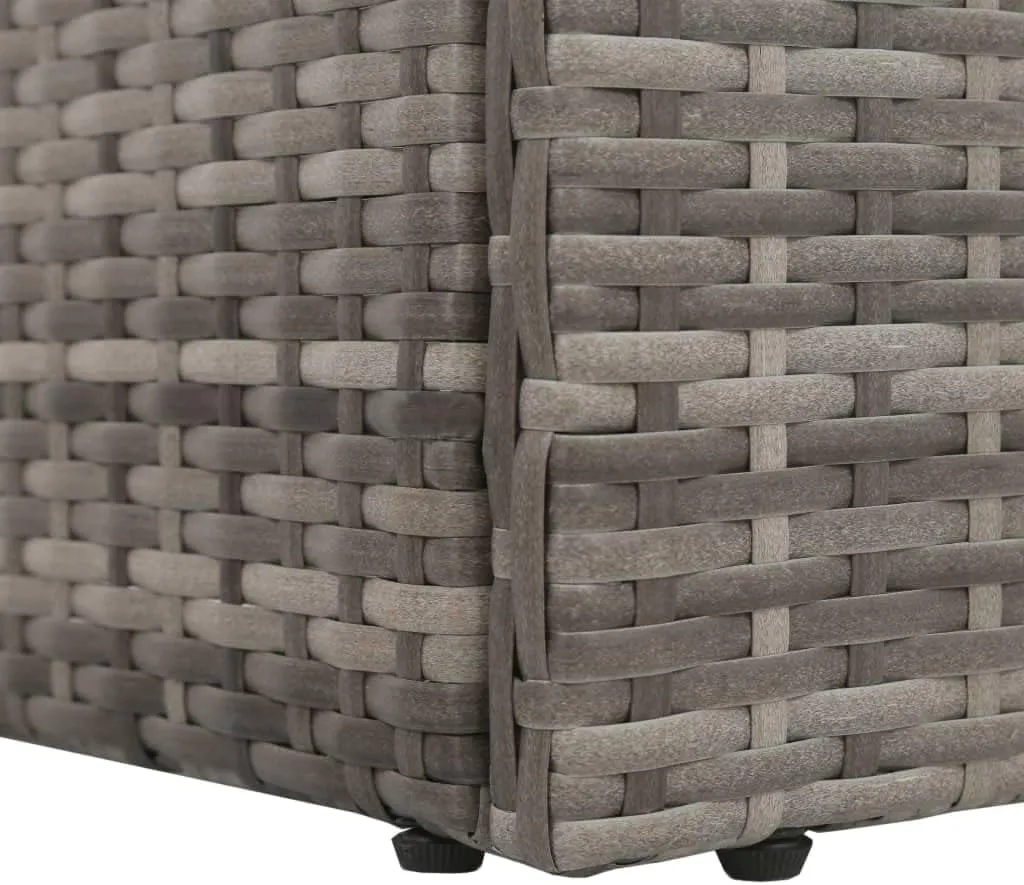Patio Bed Gray 76.8"x23.6" Poly Rattan Outdoor daybed Camping cot Patio daybed Suitable for Decks, patios and Poolside.