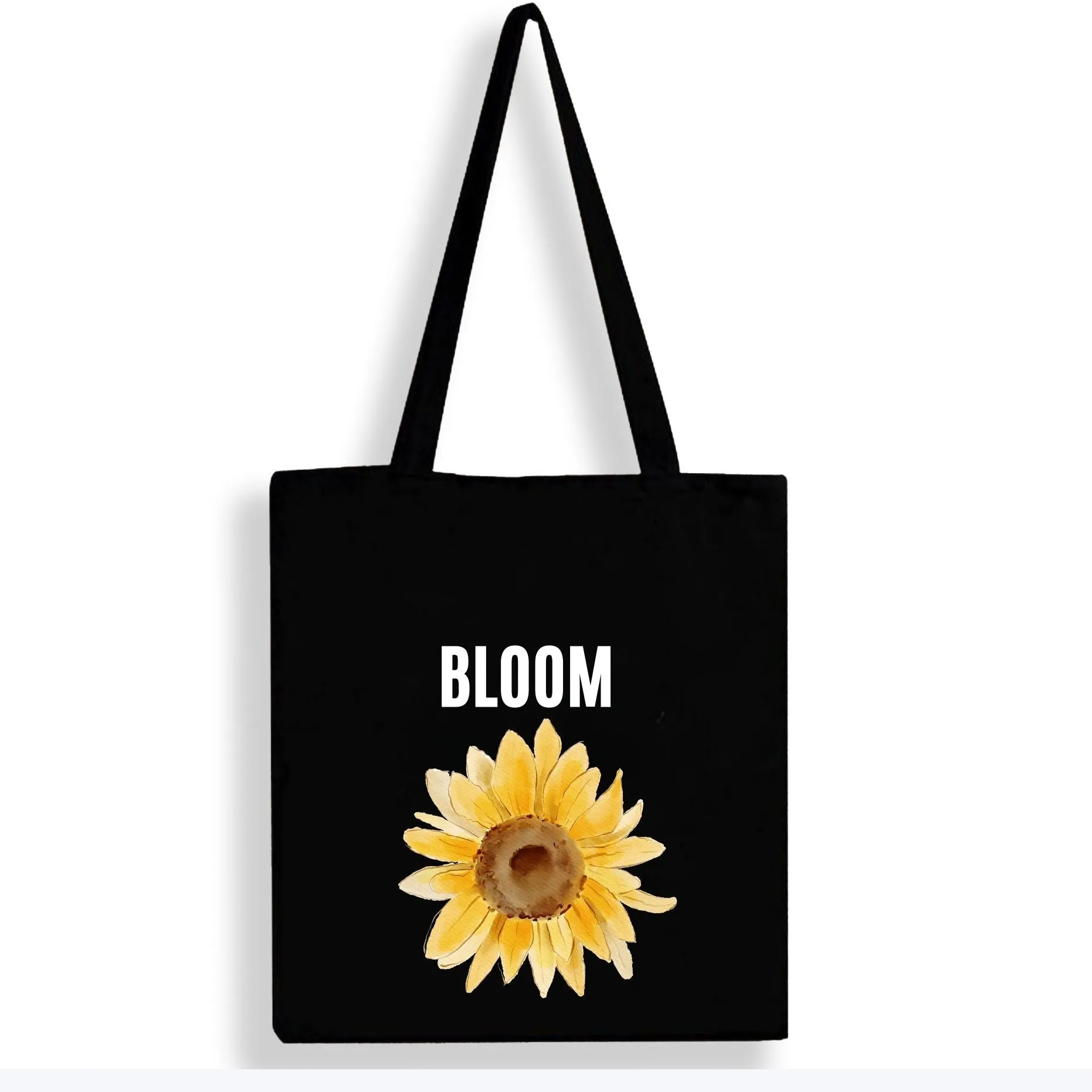 Peach Blossom Women's Cotton Printed Tote Bag With Zipper and Pouch | Pack Of 2 Combo
