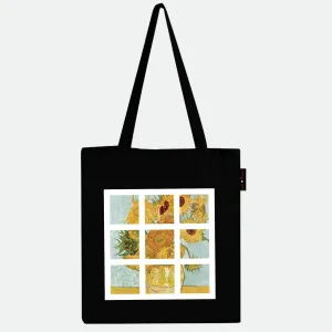 Peach Blossom Women's Cotton Printed Tote Bag With Zipper and Pouch
