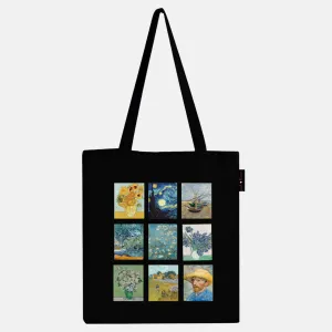 Peach Blossom Women's Cotton Printed Tote Bag With Zipper and Pouch