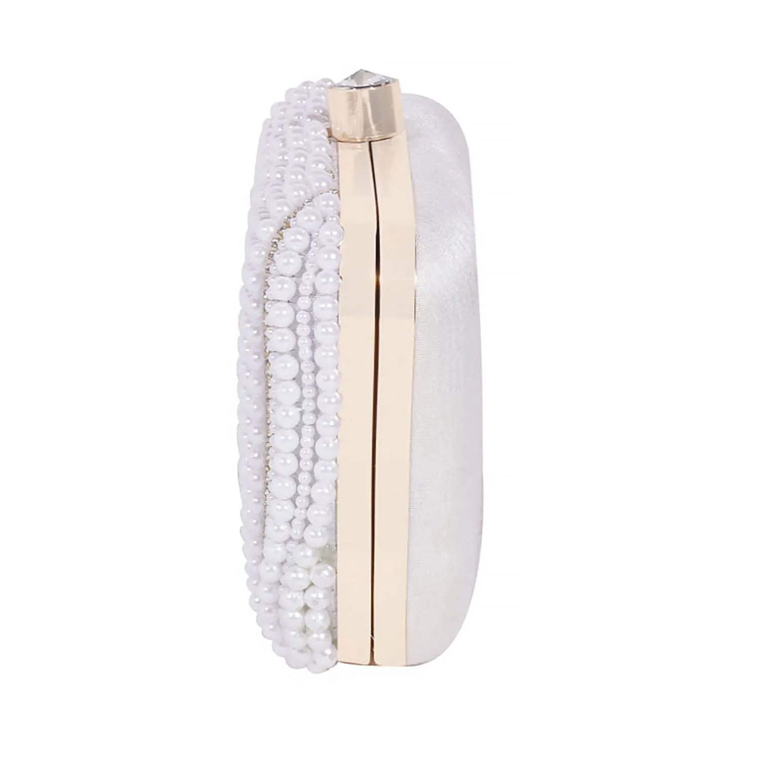 Pearl clutch bag rectangle shape