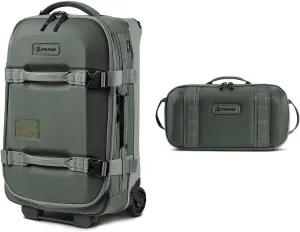 Pelican Aegis HY22 22" Wheeled Carry-On Roller Hybrid Duffel Bag, Charcoal, with SXH5 Protective Cross Body Sling Bag