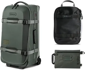 Pelican Aegis HY28 28" Wheeled Check-In Roller Hybrid Duffel Bag, Charcoal, Bundle with PCM ModPak Packing Cube and SPL ModPak Storage Pouch